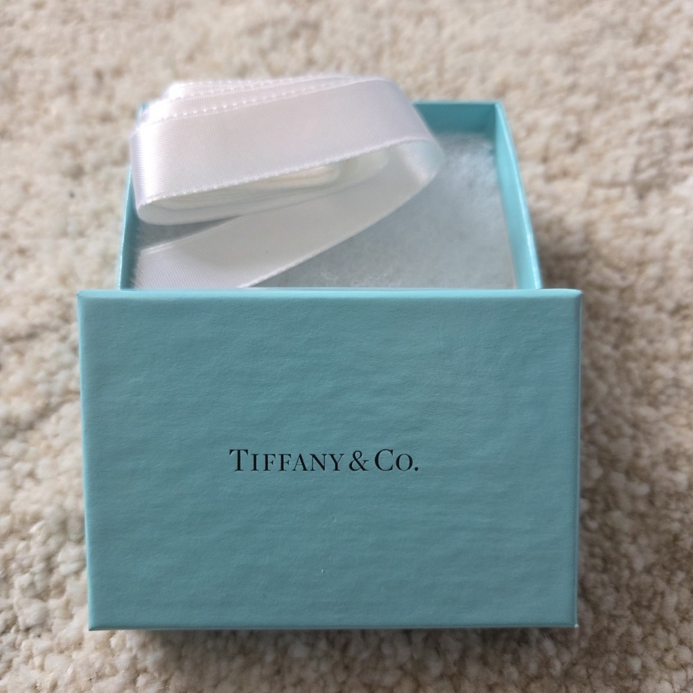 Tiffany & Co 3 X‎ 2 Box, Cotton, Ribbon Only Blue Excellent Authentic